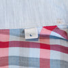 Stenstroms Grey and Red Check Short Sleeve Shirt
