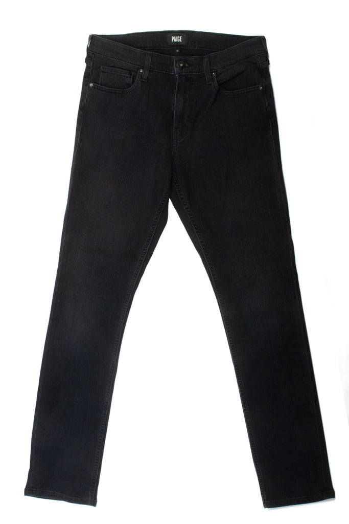 Paige Washed Black Lennox Jeans