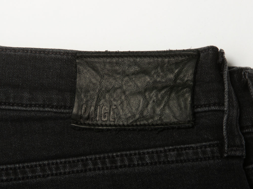 Paige Washed Black Lennox Jeans