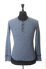 Wings + Horns Archive Heathered Blue Henley Shirt