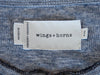 Wings + Horns Archive Heathered Blue Henley Shirt
