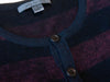 John Varvatos Burgundy and Black Cashmere Henley Sweater