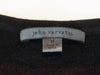 John Varvatos Burgundy and Black Cashmere Henley Sweater
