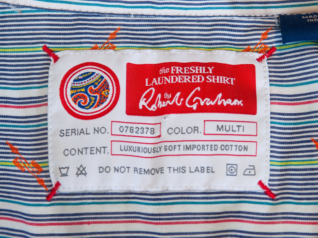 Robert Graham Grey Striped Shirt