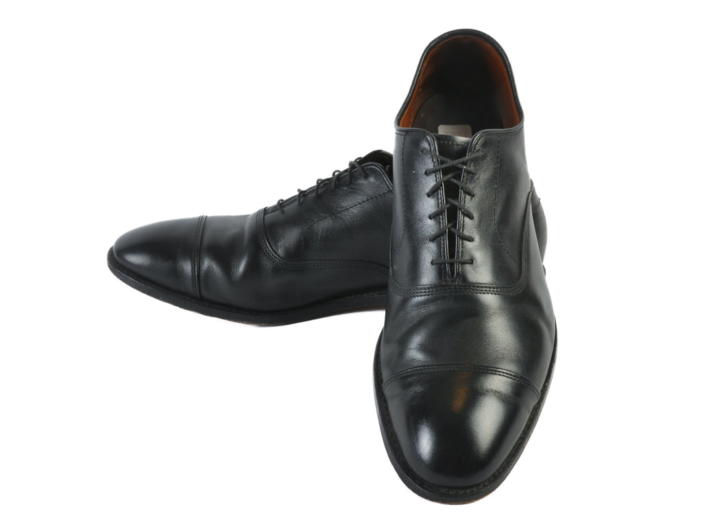 Allen Edmonds Black Park Avenue Cap Toe Oxfords