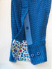 Robert Graham Blue Geometric Weave Jersey Classic Fit Shirt