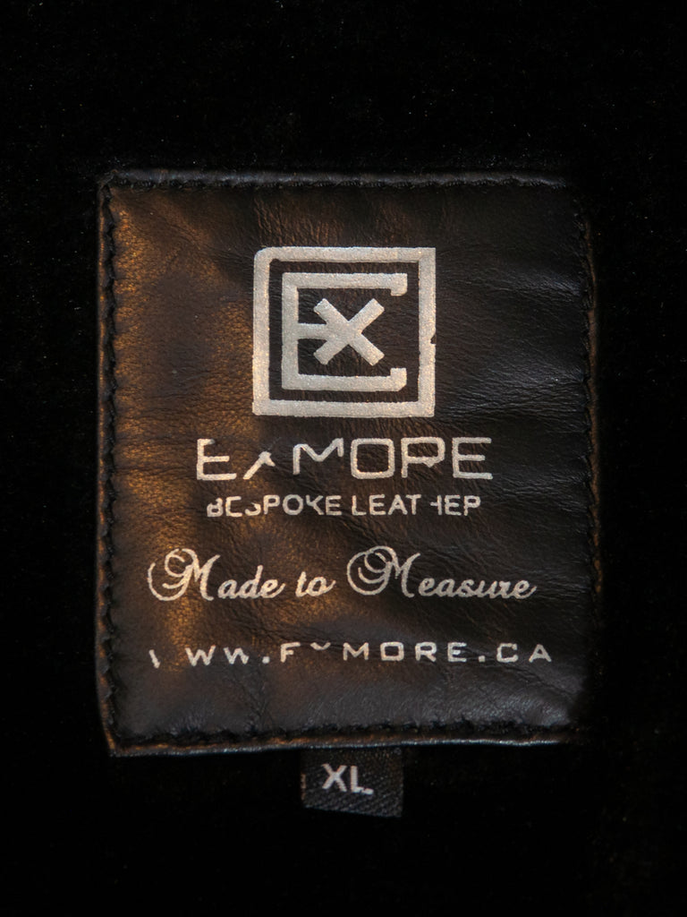 Exmore Black Leather Motorcycle Jacket