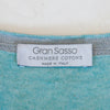 Gran Sasso Green Cashmere Cotton Crew-Neck Sweater