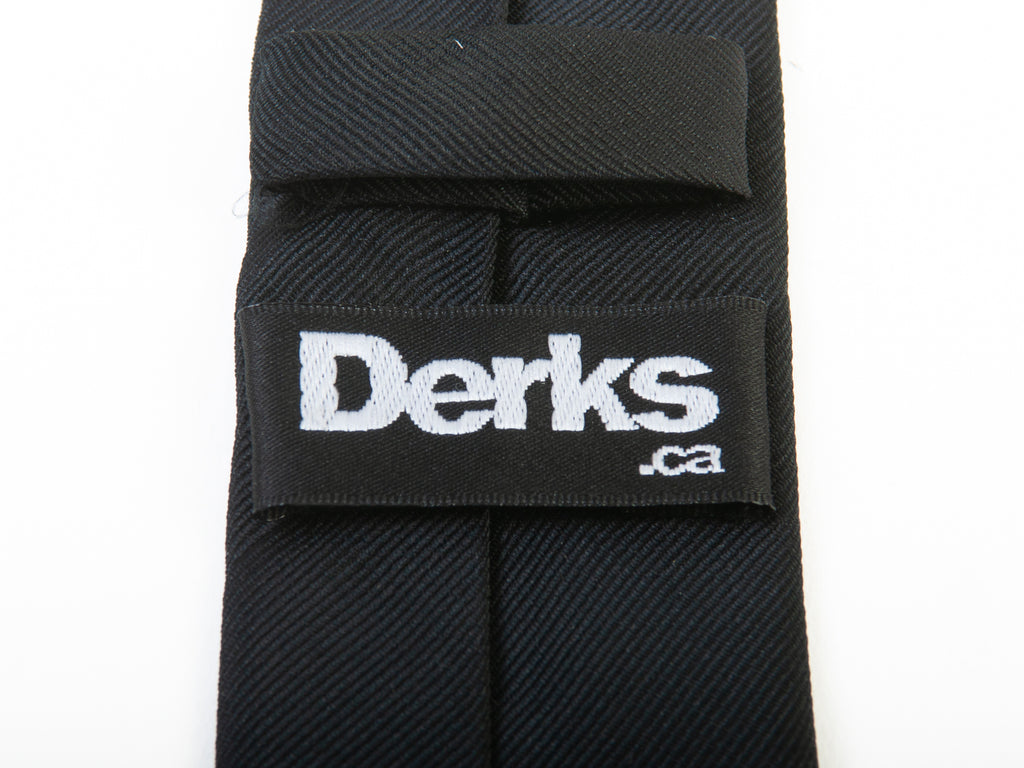 Derks Black Twill Skinny Tie