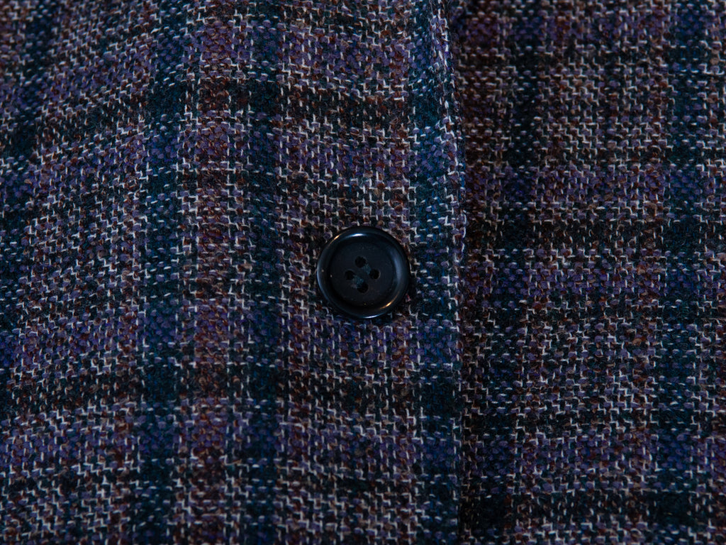 Canali 1934 Purple Check Unstructured Blazer