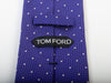 Tom Ford White on Purple Polka Dot Tie