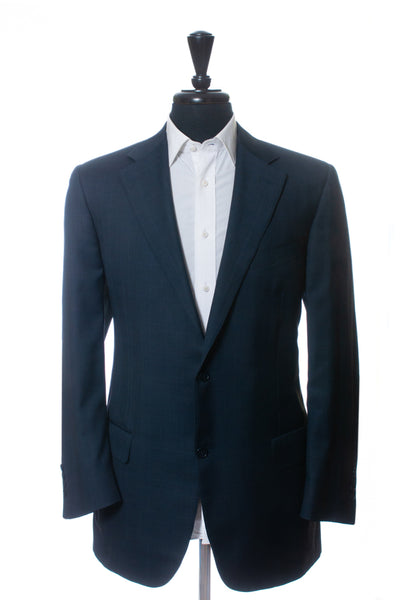 Canali 1934 Blue Check Wool Suit