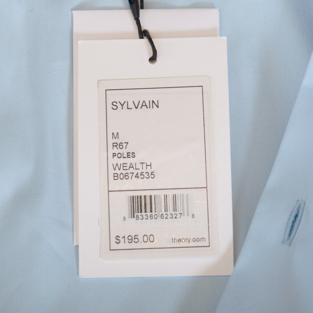Theory Light Blue Sylvain Wealth Dress Shirt
