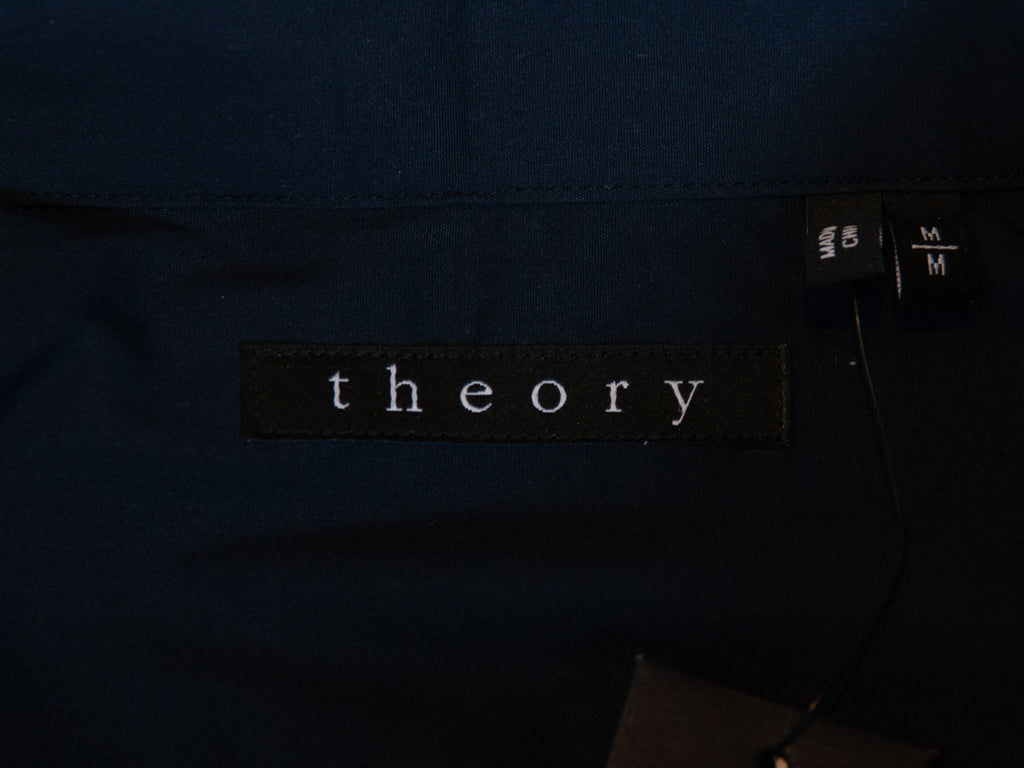 Theory Navy Blue Sylvain Dress Shirt