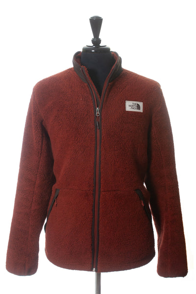 The North Face Brown Deep Pile Fleece Jacket Luxmrkt.com consignment