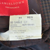 Samuelsohn Brown Check Natural Stretch Gable Blazer