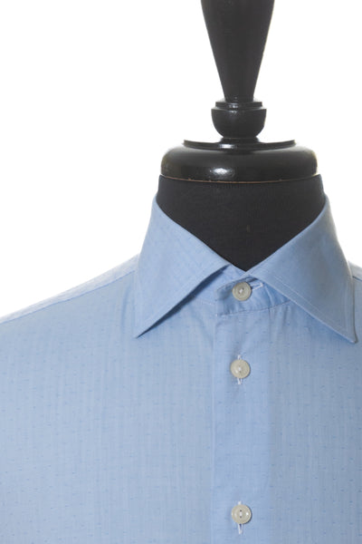 Eton Blue Dotted Contemporary Fit Shirt
