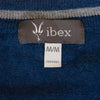 Ibex Blue Merino Blend V-Neck Sweater