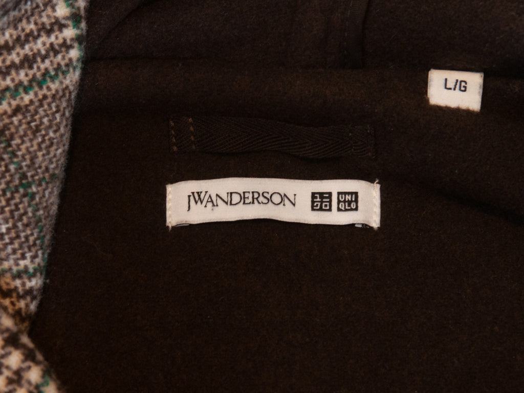 J.W. Anderson X Uniqlo Brown Check Duffle Coat