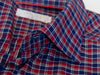 Eton Deep Red Check Contemporary Fit York Shirt