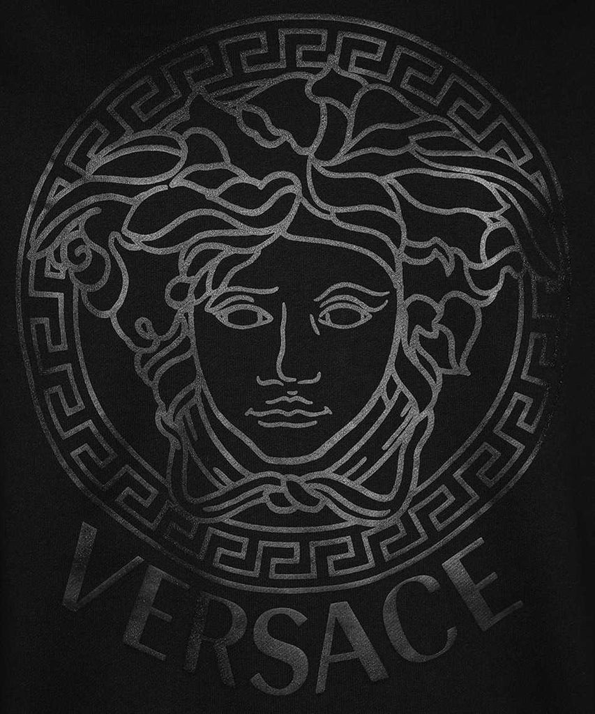 Versace Black Taylor Fit Medusa Print Sweatshirt