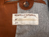 Brunello Cucinelli Brown Leather Blazer
