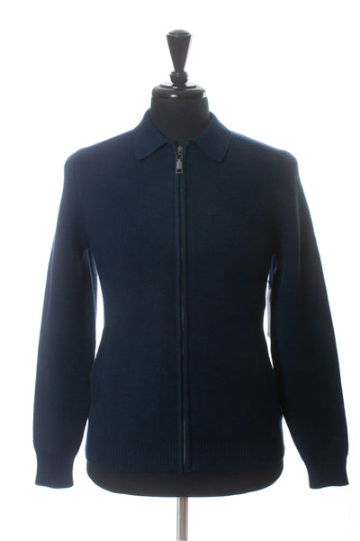 Christian Lacroix Navy Blue Collared Sweater