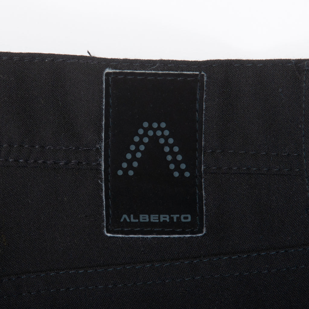 Alberto Black Tonal Check Stone Modern Fit Ceramica Pants