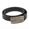 Prada Woodgrain Buckle Leather Belt