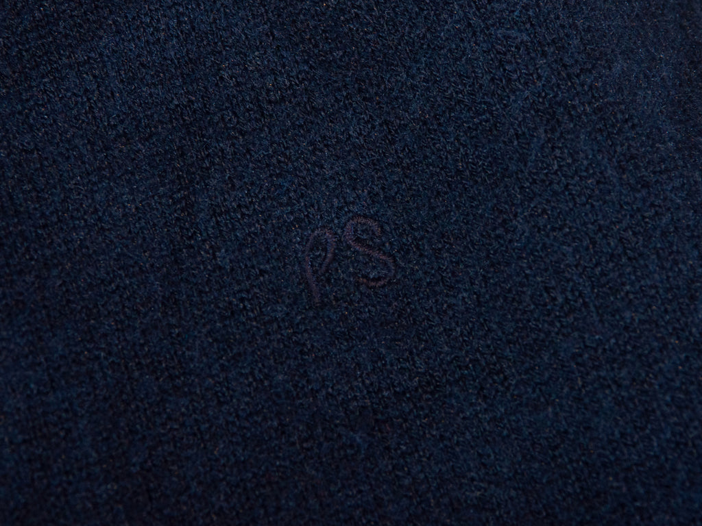 Paul Smith Jeans Midnight Blue Cashmere Cardigan Vest