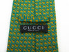 Gucci Green Geometric Print Tie