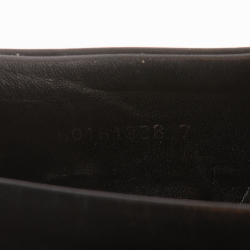 Hugo Boss Black Leather Slip-On Shoes