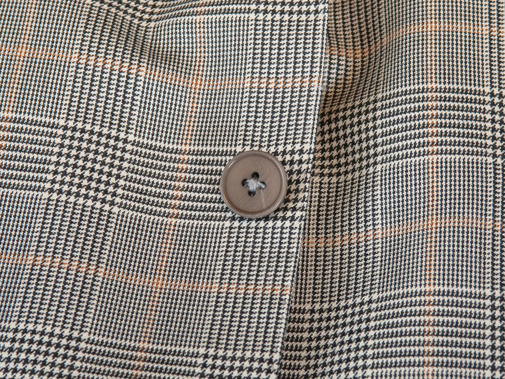 Ermenegildo Zegna Grey Check Trofeo Silk Blazer