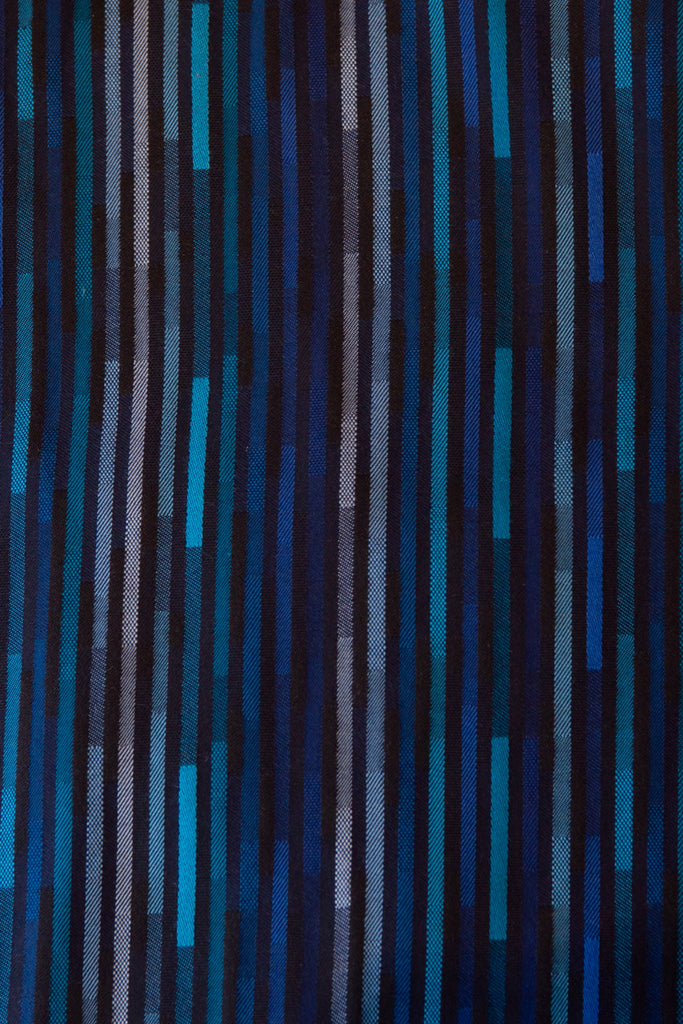 Robert Graham Blue Patterned Stripe Classic Fit Shirt