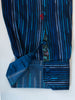 Robert Graham Blue Patterned Stripe Classic Fit Shirt