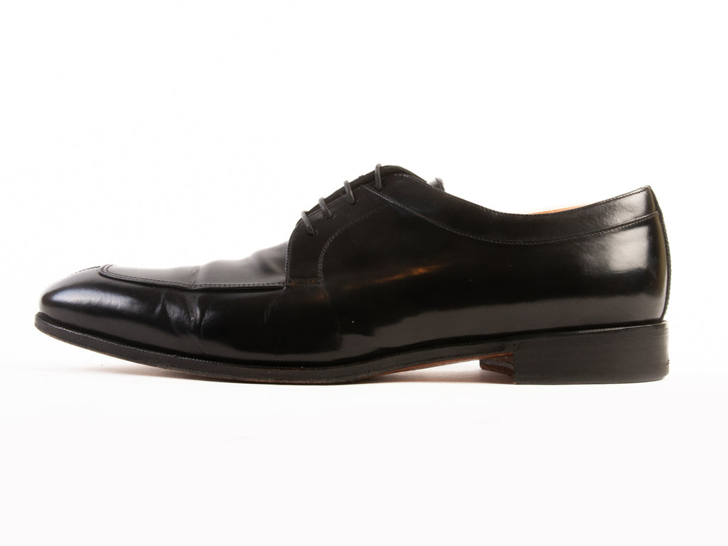 Salvatore Ferragamo Lavorazione Originale Black Split Toe Derby Shoes