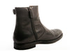 Gucci Black Calf Leather Horsebit Buckle Side Zip Boots
