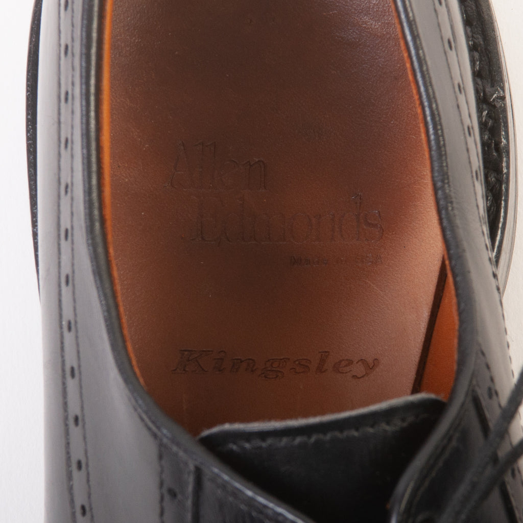 Allen Edmonds Black Split Toe Kingsley Derby Shoes