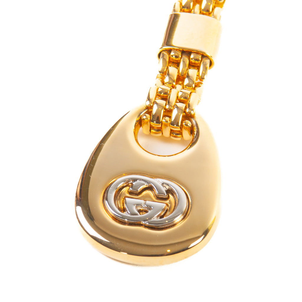 Gucci Vintage Gold Tone Keychain