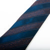 Ermenegildo Zegna Navy Blue Striped Tie
