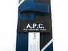 A.P.C. Navy Blue Striped Skinny Tie
