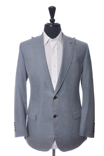 Sam Abouhassan Slate Grey Dormeuil Amadeus Wool Blazer