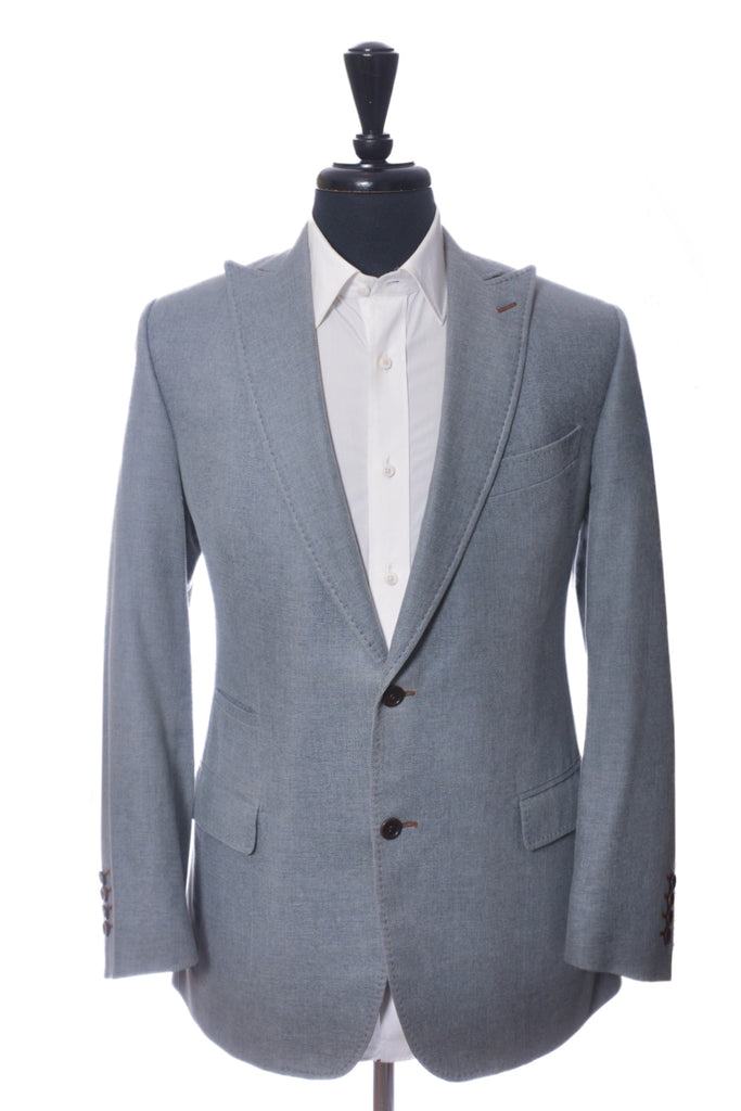 Sam Abouhassan Slate Grey Dormeuil Amadeus Wool Blazer
