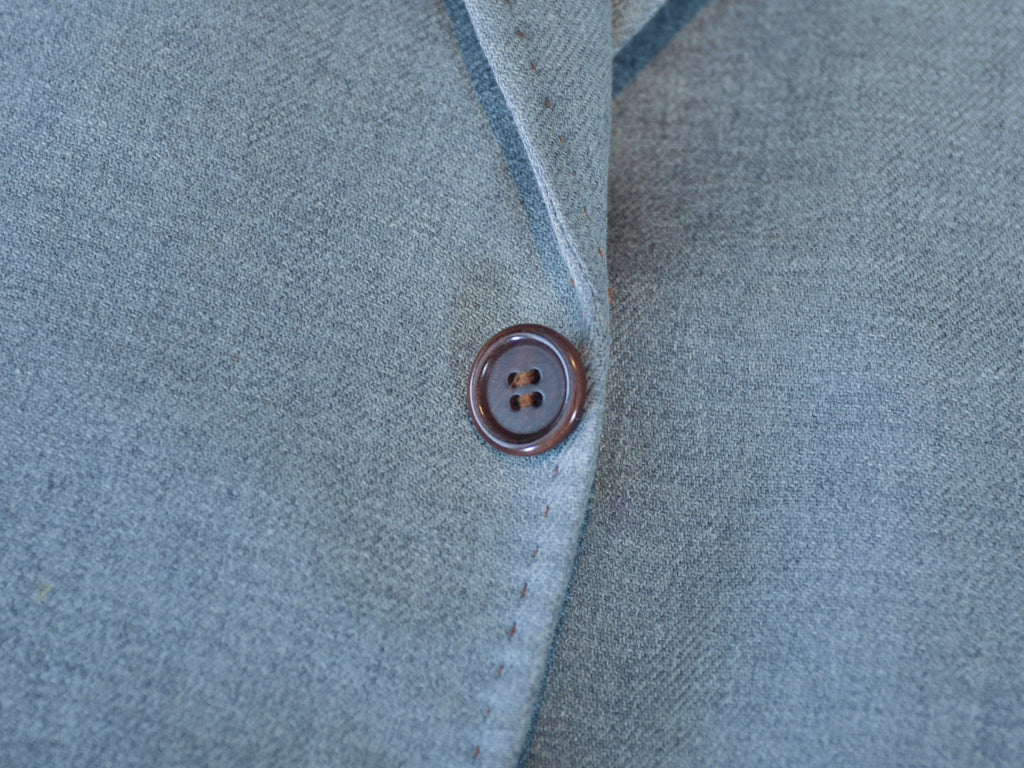 Sam Abouhassan Slate Grey Dormeuil Amadeus Wool Blazer
