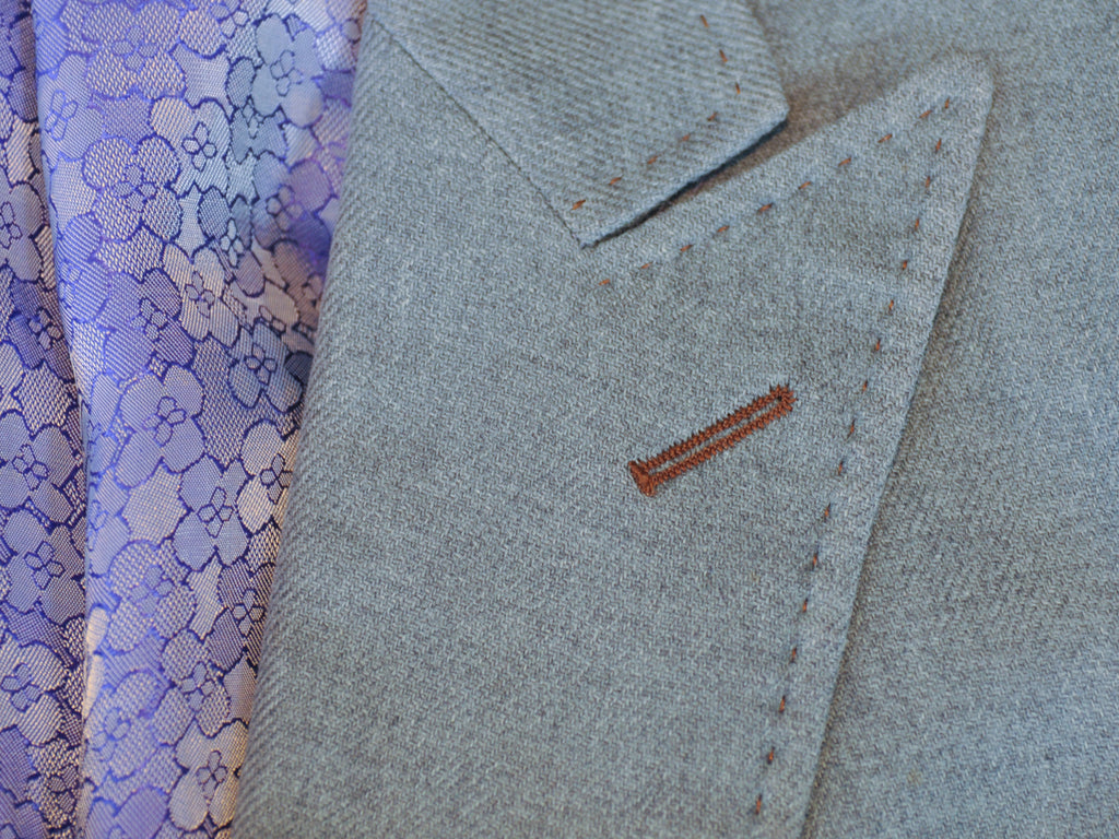Sam Abouhassan Slate Grey Dormeuil Amadeus Wool Blazer
