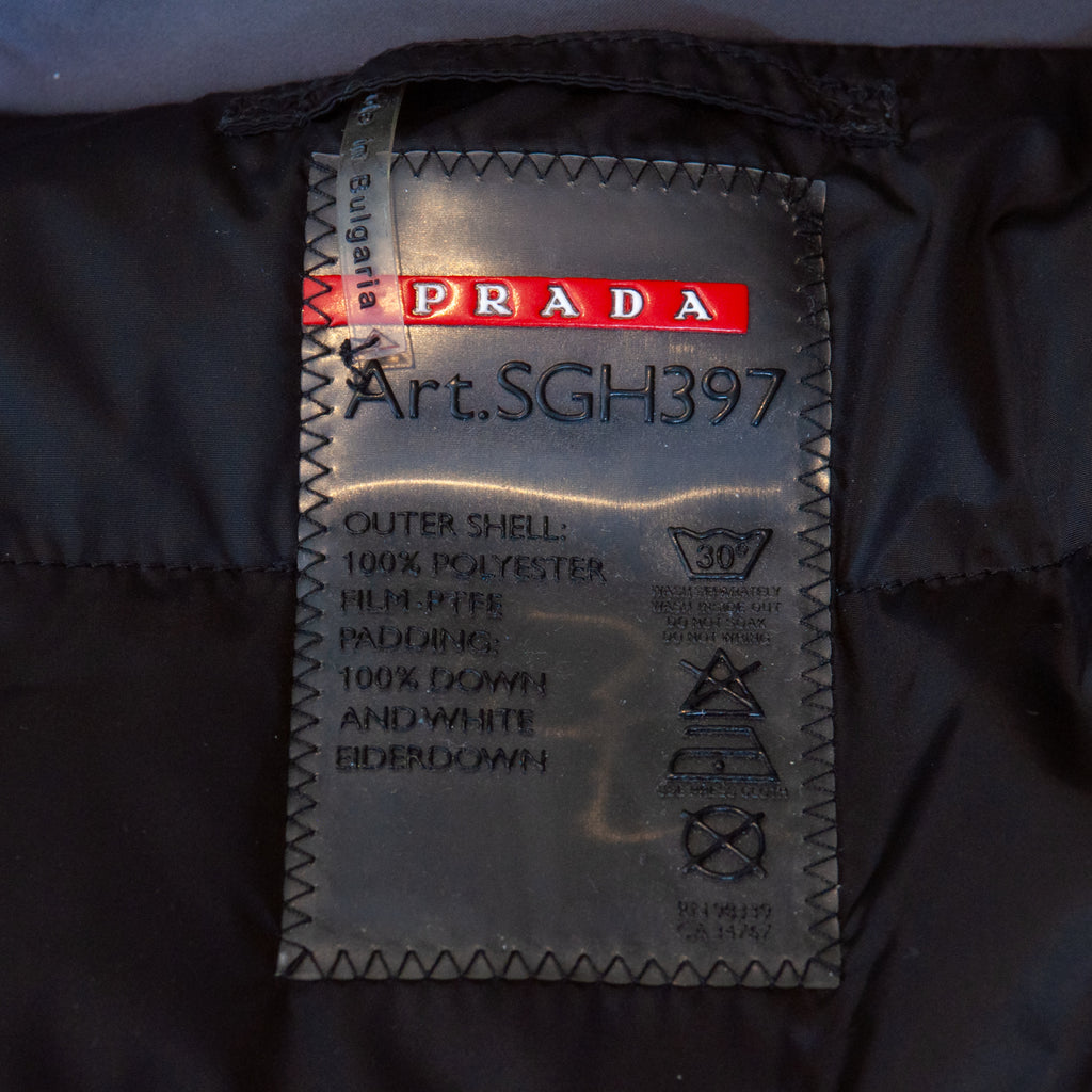 Prada Black Down Gore-Tex Ski Jacket