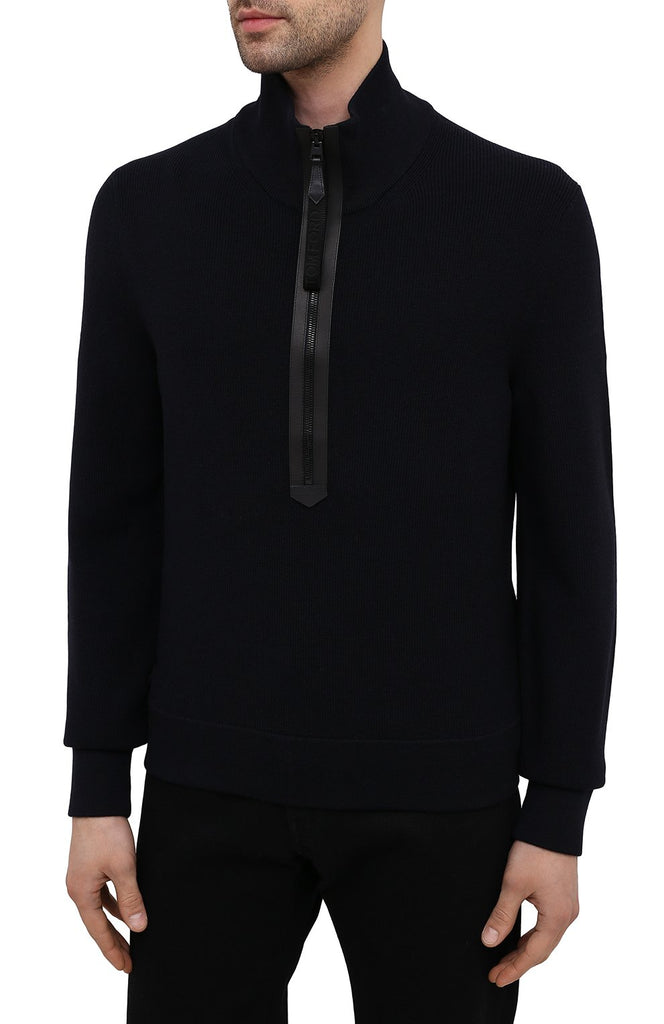 Tom Ford Black Half Zip Sweater