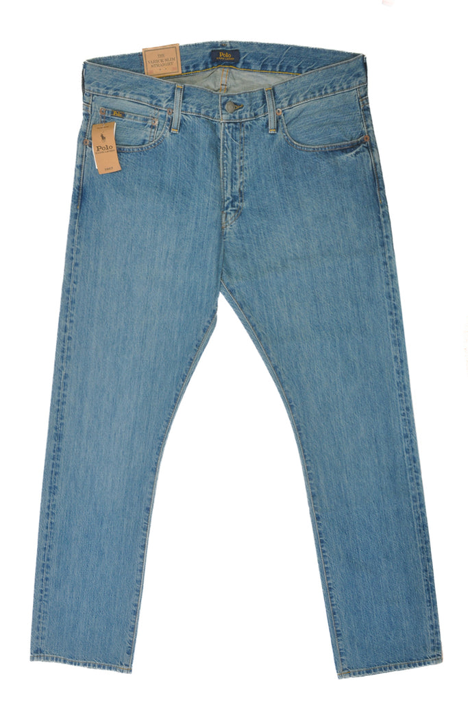 Polo NWT Blue Rope Dyed Varick Slim Straight Jeans