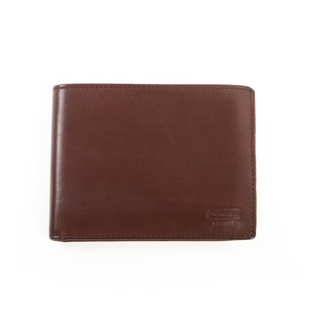 Coach Brown Leather Bi-Fold Wallet