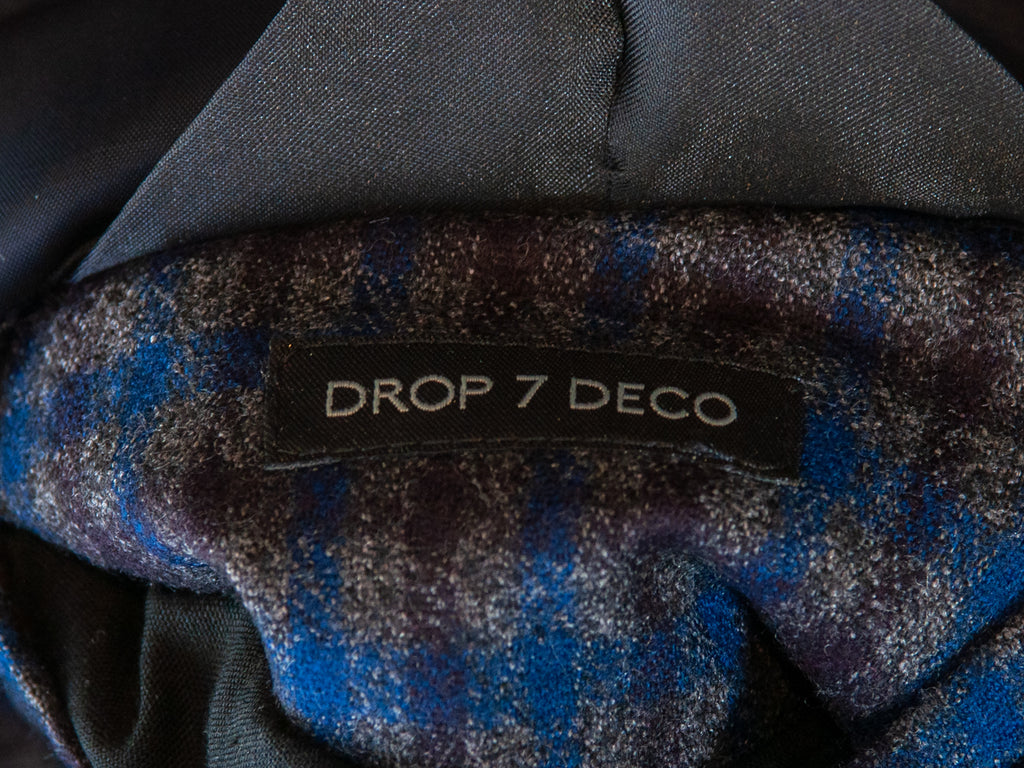 ZZegna Blue Check Drop 8 Deco Blazer